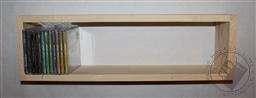 Solid White Ash Real Wood Floating Box Shelf, Rectangular CD Shelf, Handmade,Loving Truth