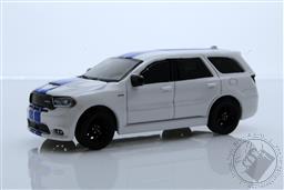 PREORDER GreenLight Muscle Series 27 - 2019 Dodge Durango SRT - White with Blue Stripes (AVAILABLE FEB-MAR 2022),Greenlight Collectibles 