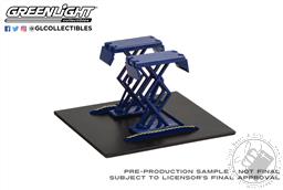 Auto Body Shop - Automotive Double Scissor Lifts Series 1 - Blue,Greenlight Collectibles 
