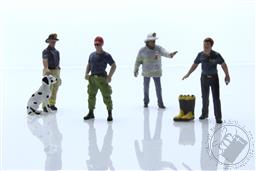 American Diorama 1:64 Mijo Exclusive Figure Fire Station Firefighter Department II Set Limited Edition,American Diorama