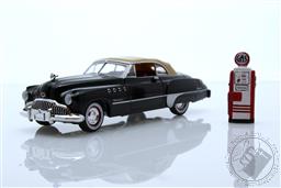 The Hobby Shop Series 14 - 1949 Buick Roadmaster Convertible (Top Up) with Vintage Gas Pump,Greenlight Collectibles 