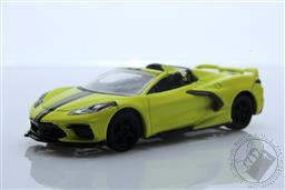Showroom Floor Series 1 - 2022 Chevrolet Corvette Convertible - Accelerate Yellow Metallic,Greenlight Collectibles 