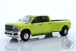 PREORDER Dually Drivers Series 11 - 2019 Ram 3500 Big Horn - National Safety Yellow (AVAILABLE OCT-NOV 2022),Greenlight Collectibles 