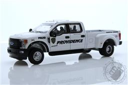 PREORDER Dually Drivers Series 12 - 2018 Ford F-350 Dually - Providence Police Department Mounted Unit, Mounted Command - Providence, Rhode Island (AVAILABLE JAN-FEB 2023),Greenlight Collectibles