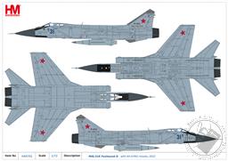 PREORDER 2022 Russian Air Force MIG-31K Foxhound D with KH-47M2 