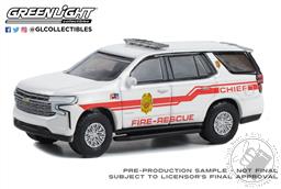 PREORDER Fire & Rescue Series 4 - 2021 Chevrolet Tahoe - Mastic Beach Fire-Rescue Chief - Mastic Beach, Long Island, New York (AVAILABLE JAN-FEB 2023),Greenlight Collectibles