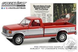 PREORDER Vintage Ad Cars Series 9 - 1987 Ford F-150 “The New Shape Of Tough” (AVAILABLE JUL-AUG 2023),Greenlight Collectibles