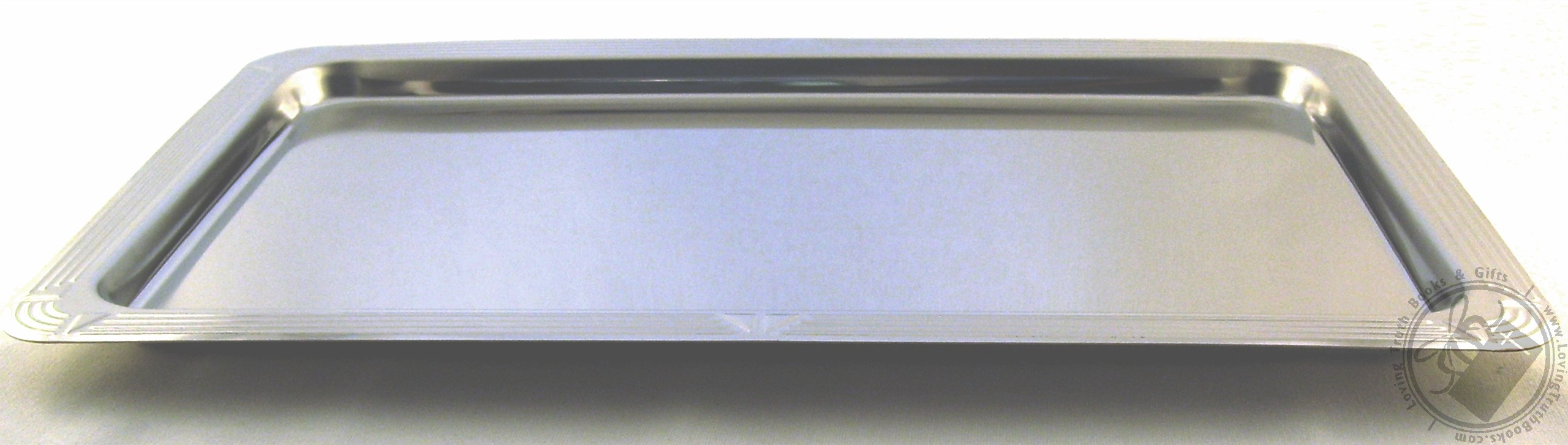 Old World Cuisine Extra Large Rectangle Stainless Steel Serving Tray