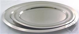 Set: Lg & XL Stainless Steel Oval Tray,Old World Cuisine
