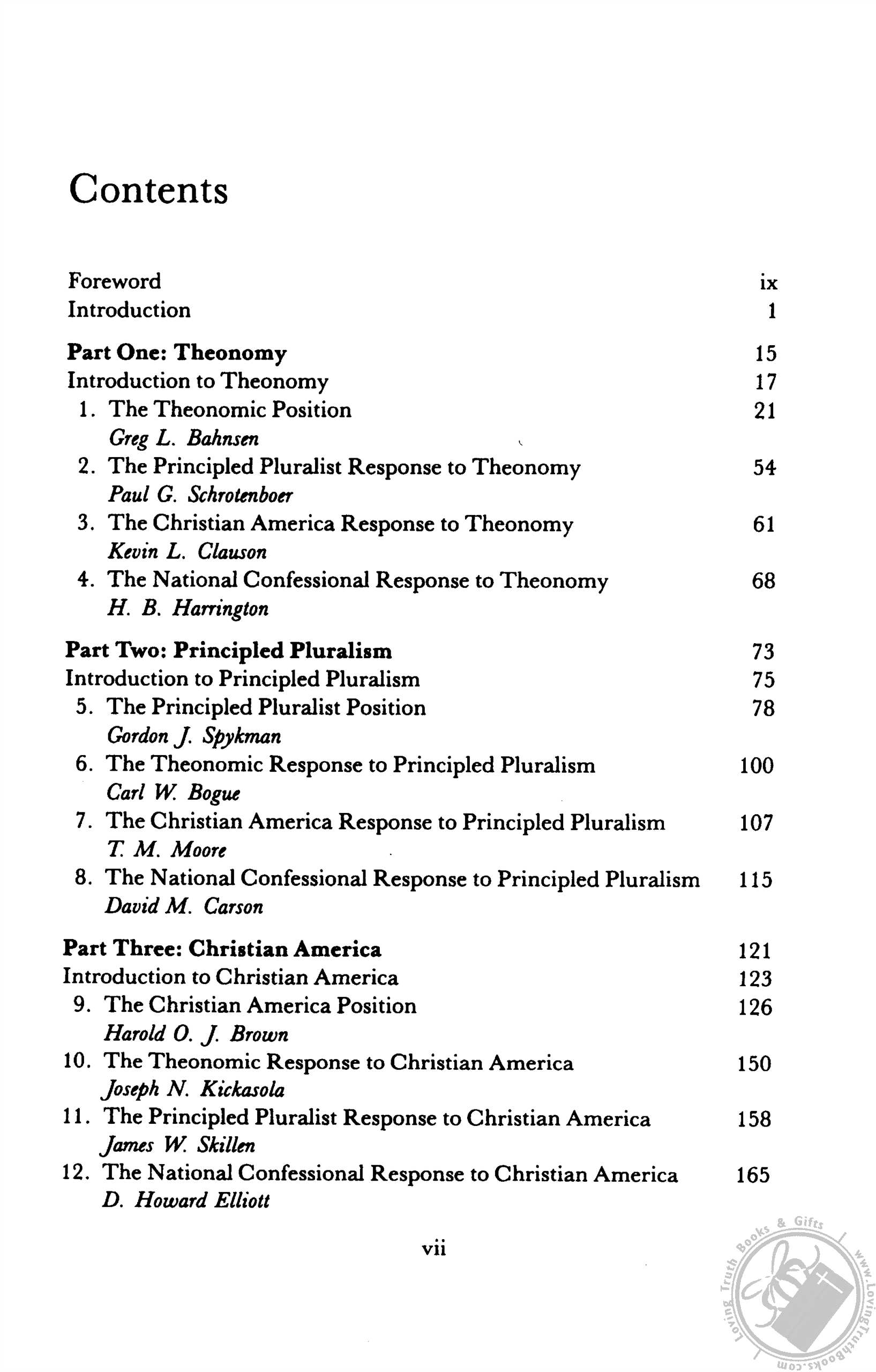 God and Politics: Four Views on the Reformation of Civil Government ...